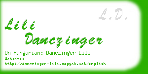 lili danczinger business card